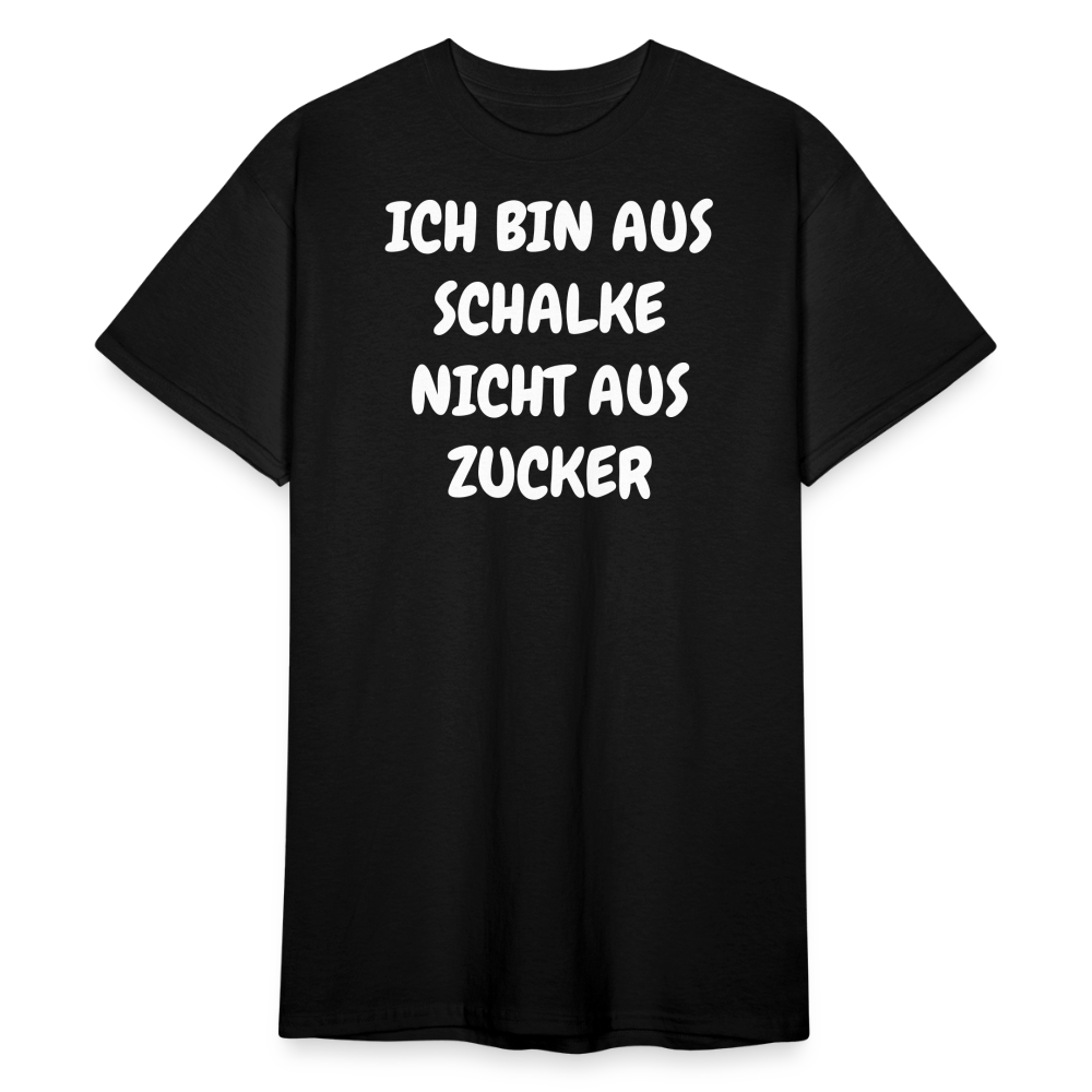 SSW1857 Tshirt ICH BIN AUS SCHALKE NICHT AUS ZUCKER - Schwarz