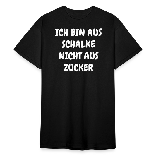 SSW1857 Tshirt ICH BIN AUS SCHALKE NICHT AUS ZUCKER - Schwarz