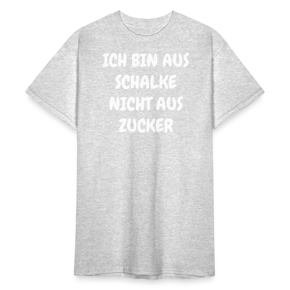 SSW1857 Tshirt ICH BIN AUS SCHALKE NICHT AUS ZUCKER - Grau meliert
