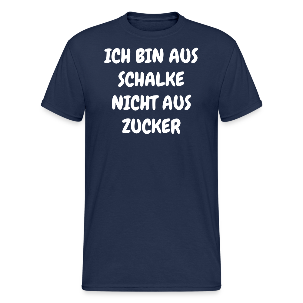 SSW1857 Tshirt ICH BIN AUS SCHALKE NICHT AUS ZUCKER - Navy