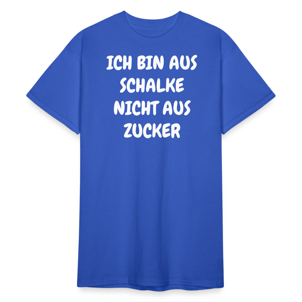 SSW1857 Tshirt ICH BIN AUS SCHALKE NICHT AUS ZUCKER - Königsblau