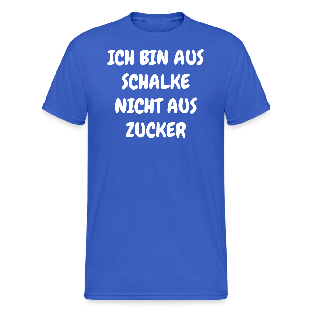 SSW1857 Tshirt ICH BIN AUS SCHALKE NICHT AUS ZUCKER - Königsblau
