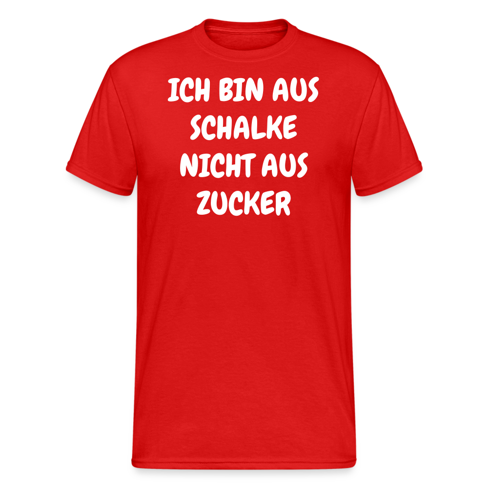 SSW1857 Tshirt ICH BIN AUS SCHALKE NICHT AUS ZUCKER - Rot