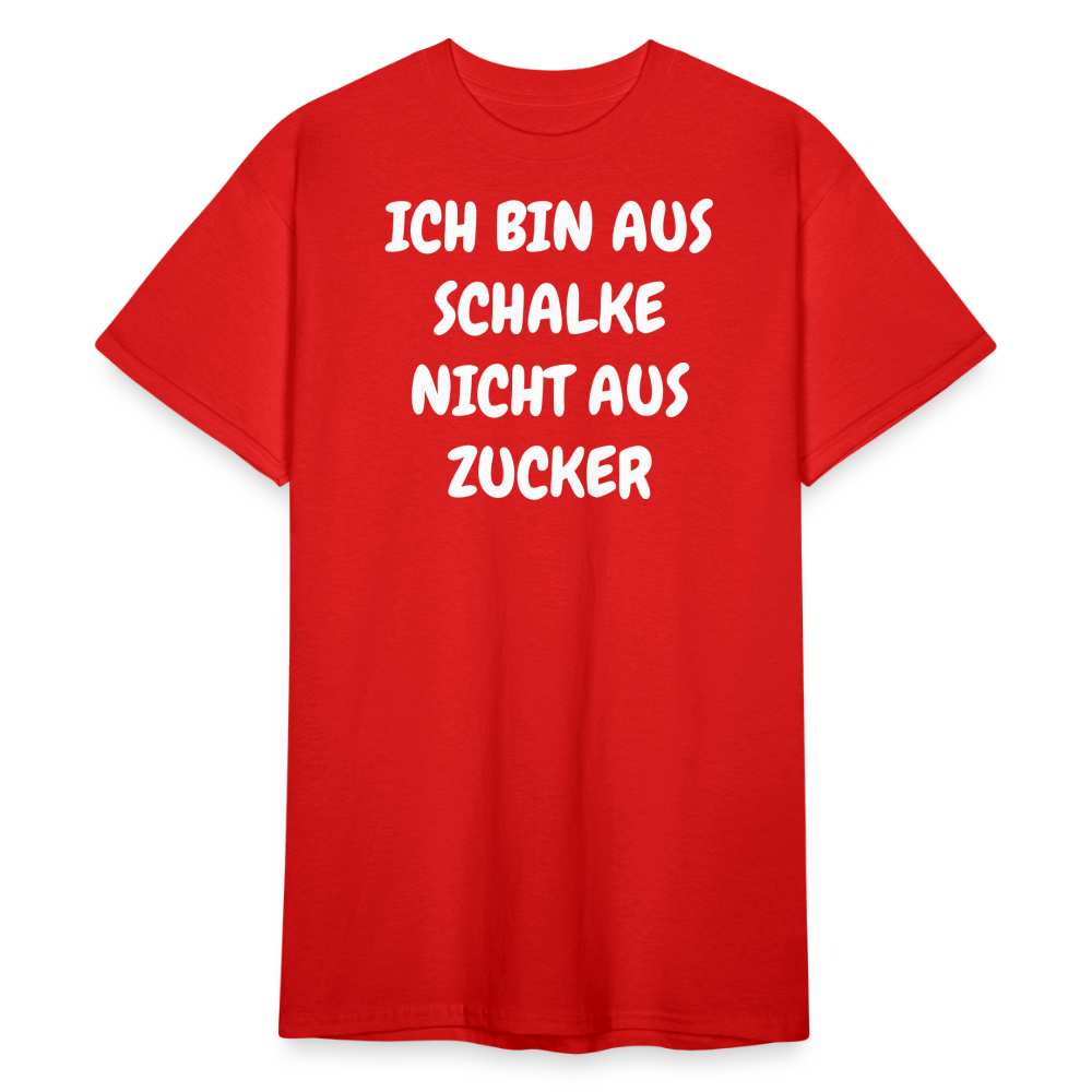 SSW1857 Tshirt ICH BIN AUS SCHALKE NICHT AUS ZUCKER - Rot