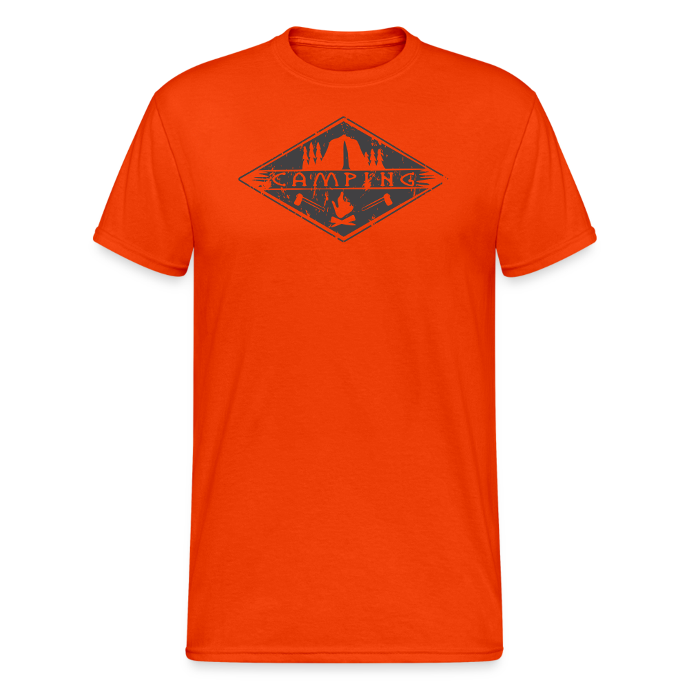 SSW1876 Tshirt camping emblem - kräftig Orange