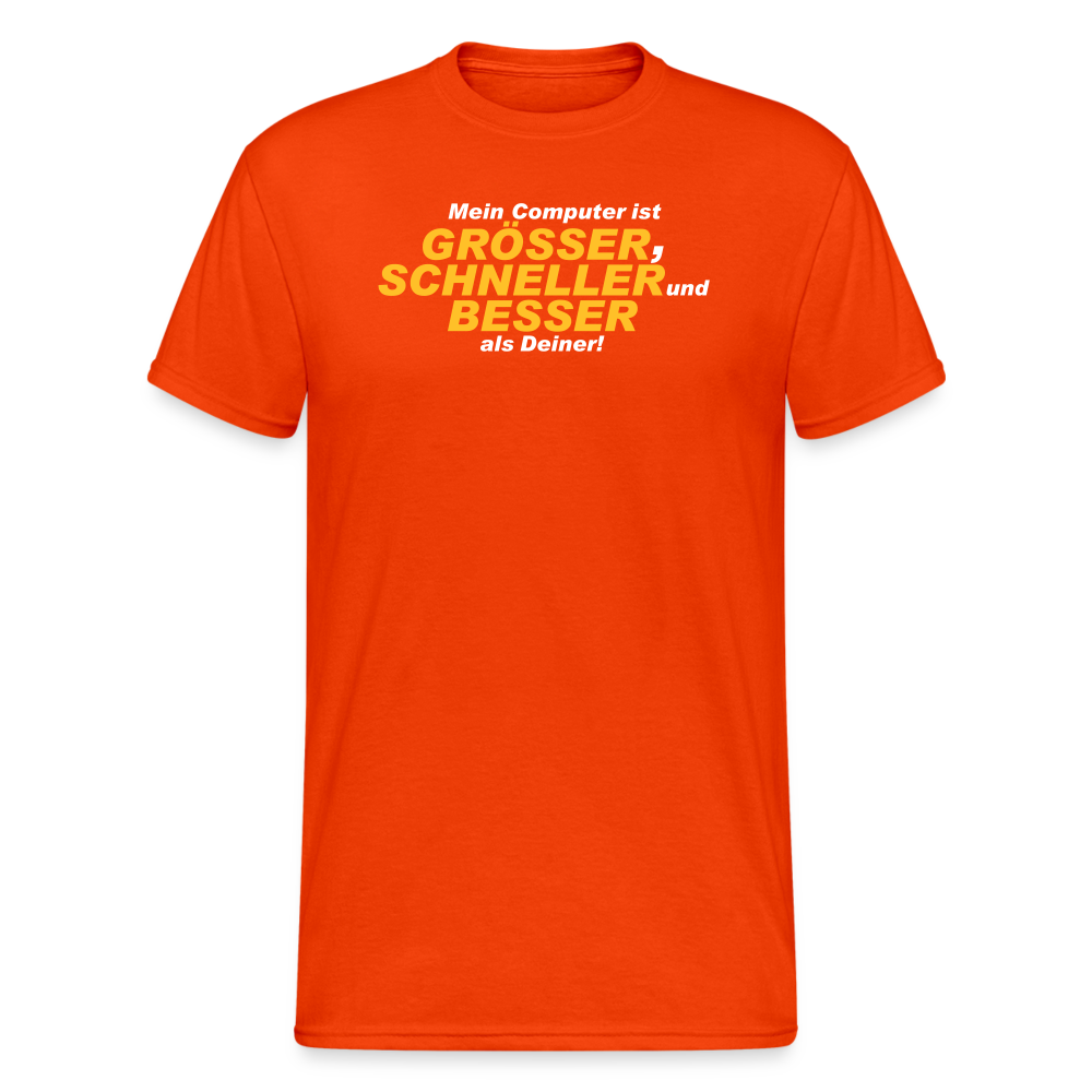 SSW1880 Tshirt Mein Computer ist - kräftig Orange