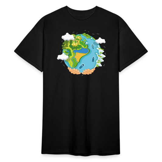 SSW1894 Tshirt water planet - Schwarz