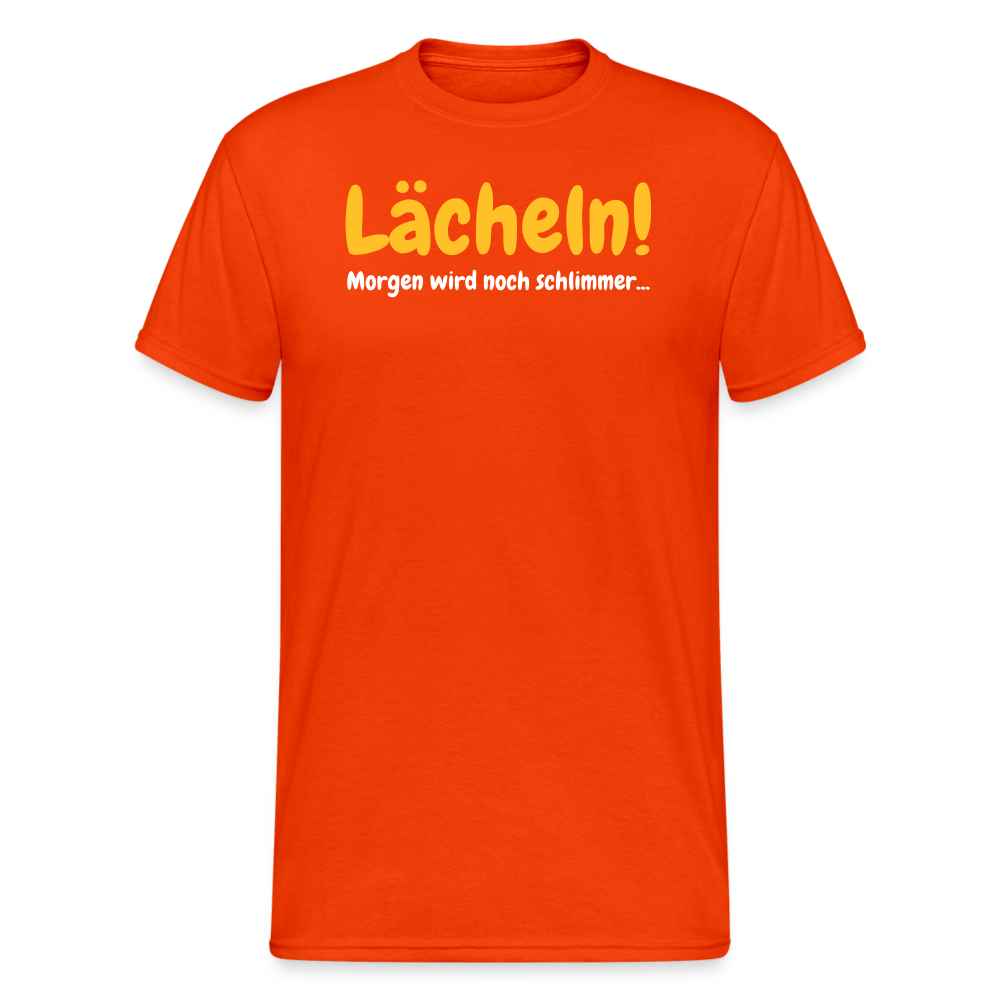 SSW1908 Tshirt Lächeln! - kräftig Orange