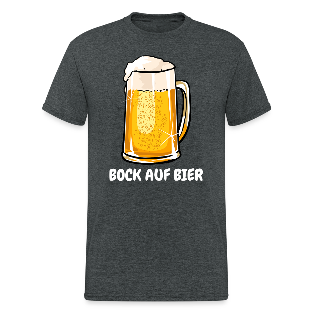 SSW1919 Tshirt BOCK AUF BIER - Dunkelgrau meliert
