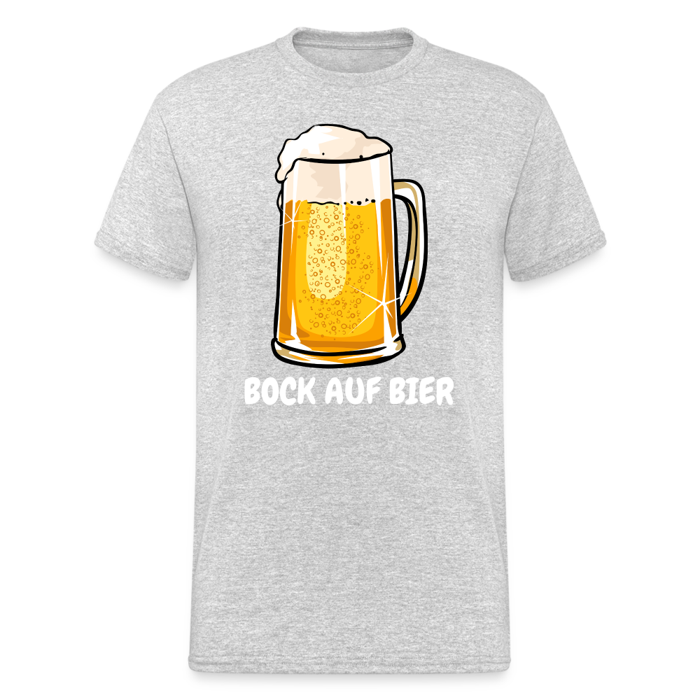 SSW1919 Tshirt BOCK AUF BIER - Grau meliert