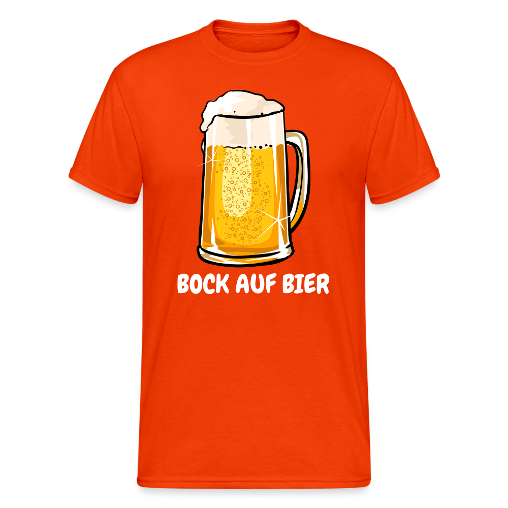 SSW1919 Tshirt BOCK AUF BIER - kräftig Orange