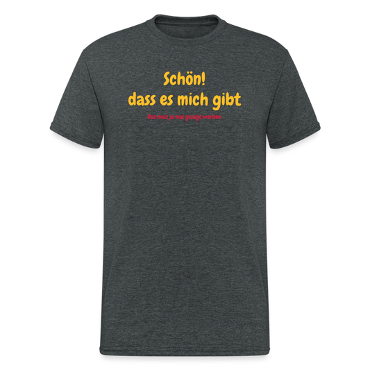 SSW1929 Tshirt Schön dass es mich gibt - Dunkelgrau meliert