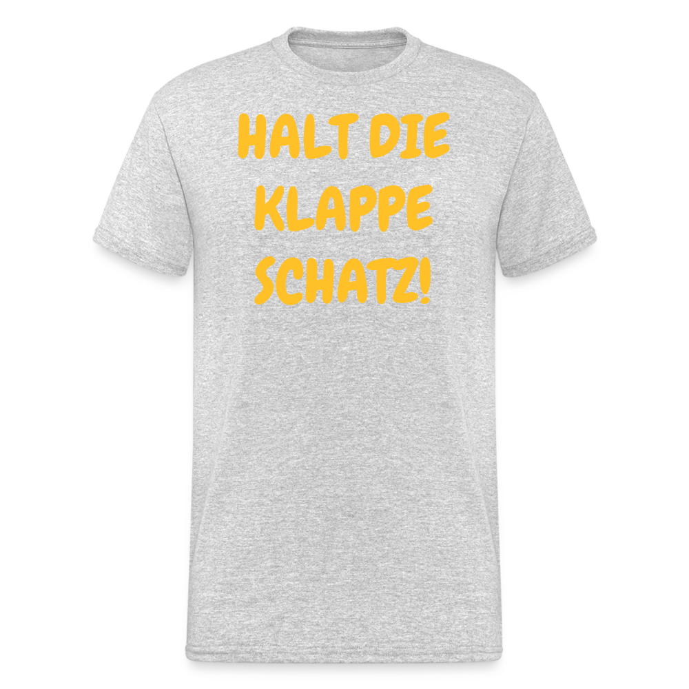 SSW1937 Tshirt HALT DIE KLAPPE SCHATZ! - Grau meliert
