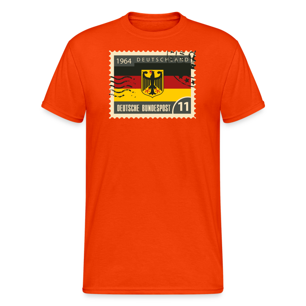 SSW1939 Tshirt Deutschland poststempel - kräftig Orange