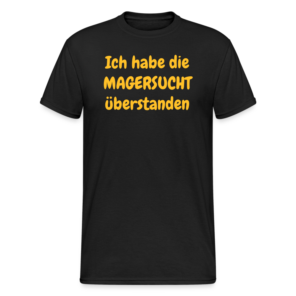 SSW1944 Tshirt Ich habe die MAGERSUCHT überstanden - Schwarz