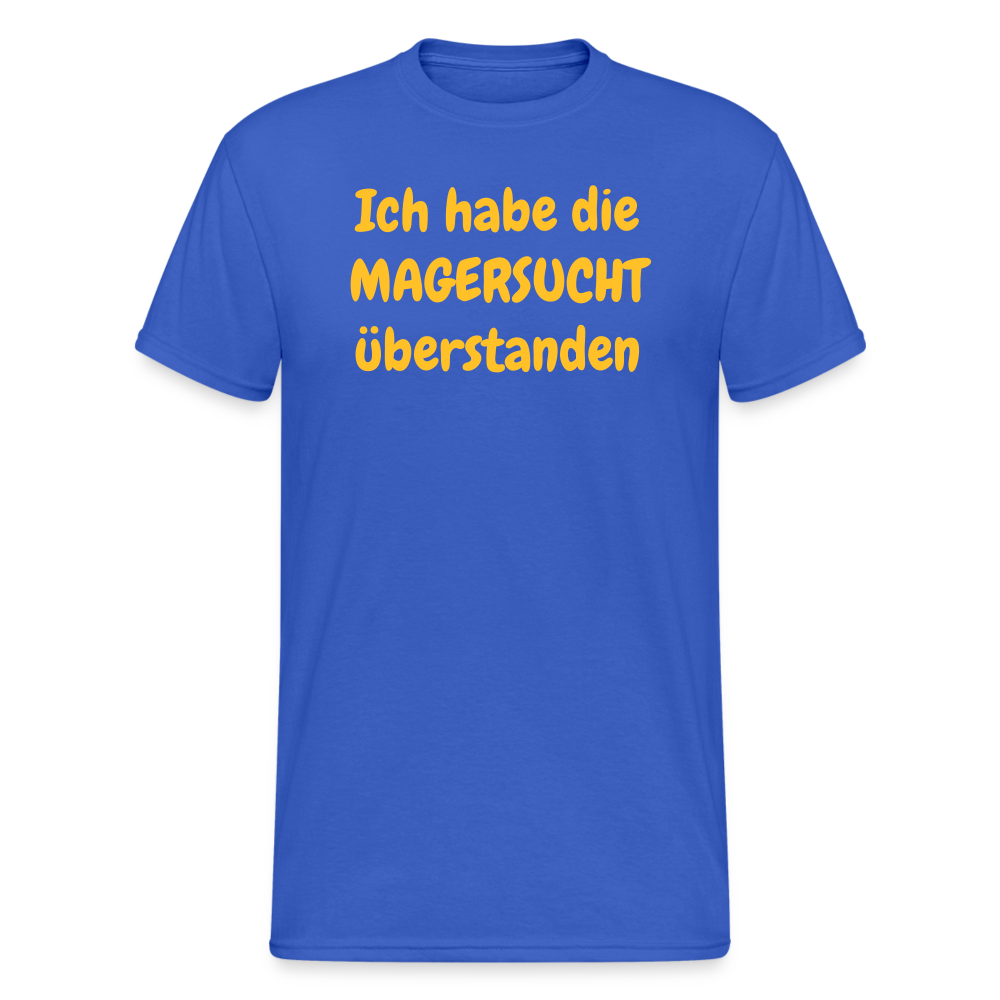 SSW1944 Tshirt Ich habe die MAGERSUCHT überstanden - Königsblau