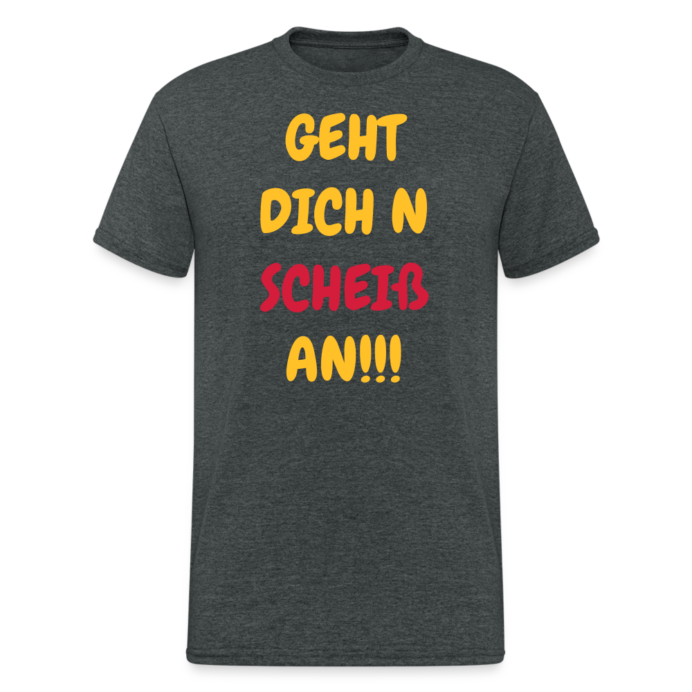 SSW1948 Tshirt ..GEHT DICH N SCHEIß AN!!! - Dunkelgrau meliert