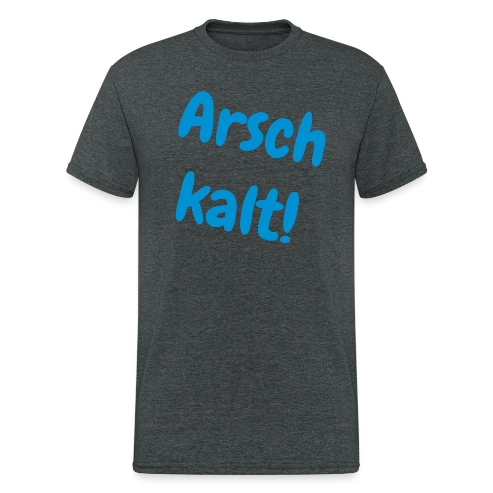 SSW1950 Tshirt Arsch kalt! - Dunkelgrau meliert