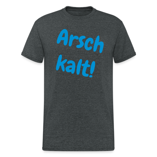 SSW1950 Tshirt Arsch kalt! - Dunkelgrau meliert