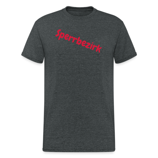 SSW1974 Tshirt Sperrbezirk - Dunkelgrau meliert