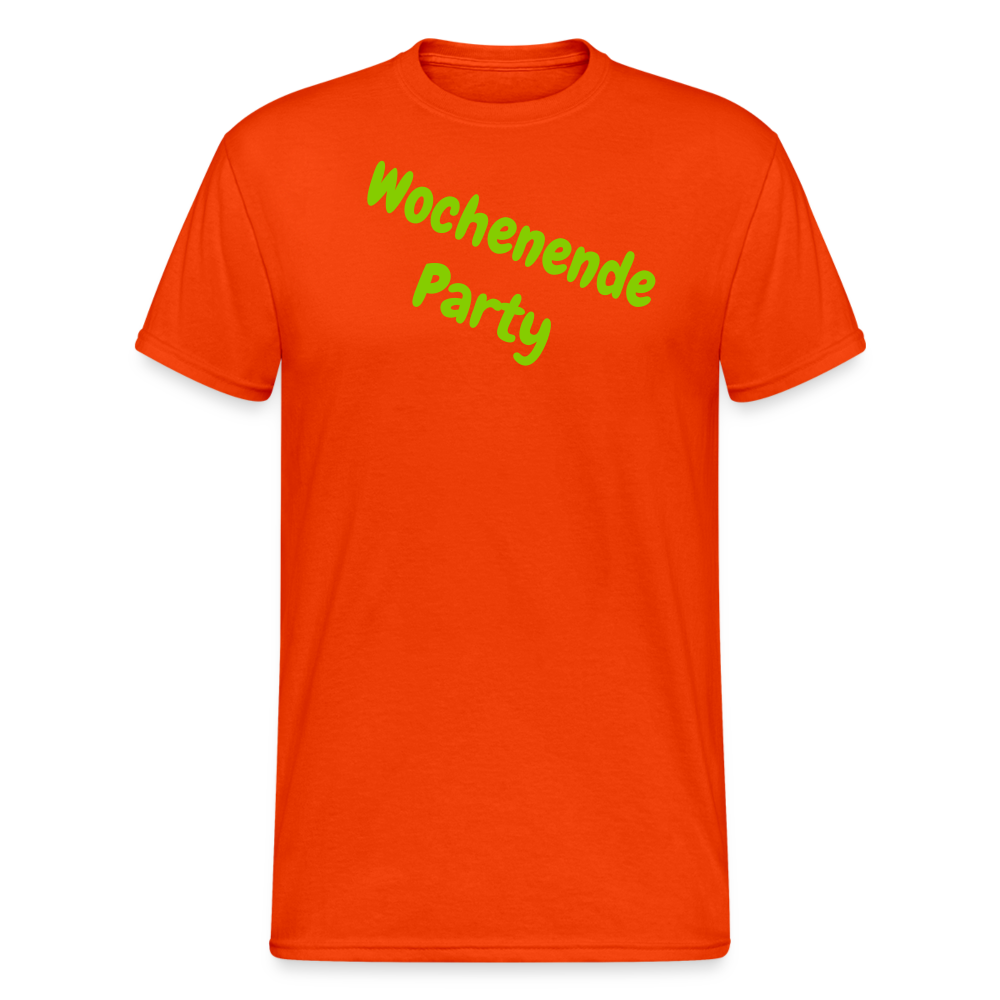 SSW1975 Tshirt Wochenende Party - kräftig Orange