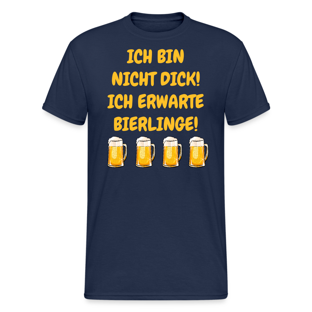 SSW1988 Tshirt ICH BIN NICHT DICK! ICH ERWARTE BIERLINGE! - Navy