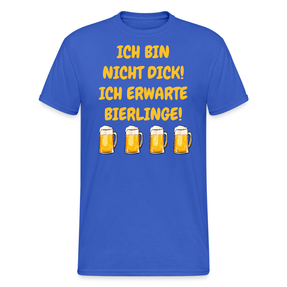 SSW1988 Tshirt ICH BIN NICHT DICK! ICH ERWARTE BIERLINGE! - Königsblau