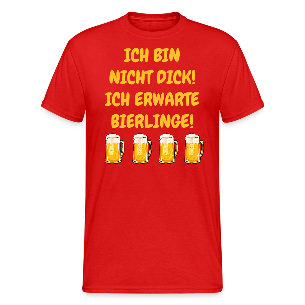 SSW1988 Tshirt ICH BIN NICHT DICK! ICH ERWARTE BIERLINGE! - Rot