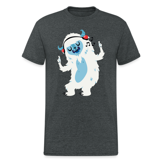 SSW1990 Tshirt Yeti tanzt zur Musik - Dunkelgrau meliert