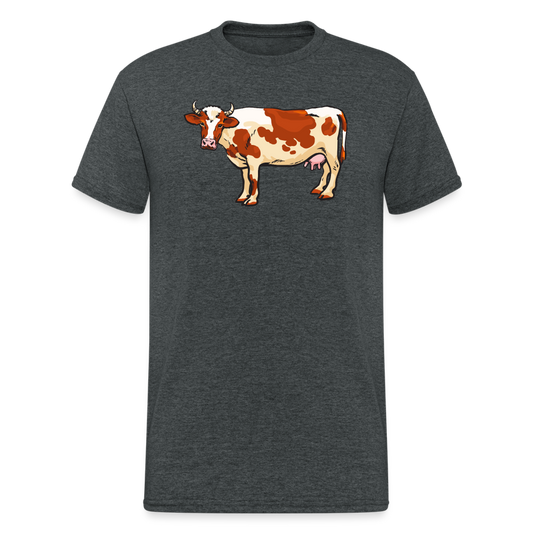 SSW1995 Tshirt Kuh - Dunkelgrau meliert