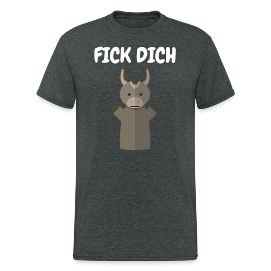SSW1999 Tshirt FICK DICH Esel - Dunkelgrau meliert