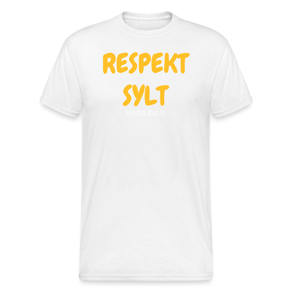 SSW2010 Tshirt RESPEKT SYLT NAZIS RAUS - Weiß
