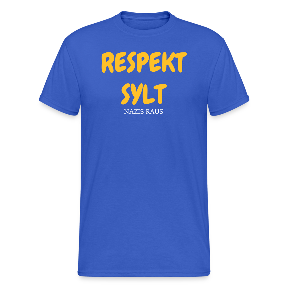 SSW2010 Tshirt RESPEKT SYLT NAZIS RAUS - Königsblau