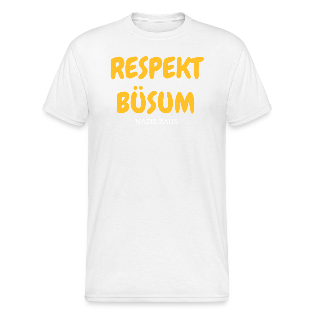 SSW2011 Tshirt RESPEKT BÜSUM NAZIS RAUS - Weiß