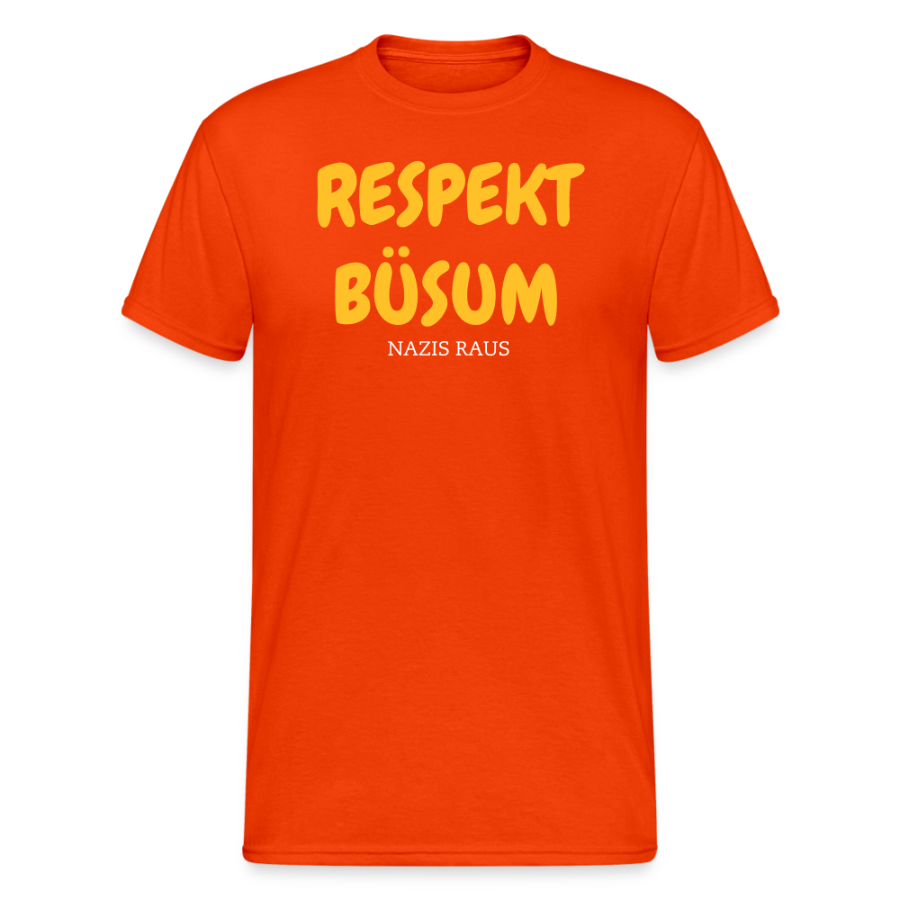 SSW2011 Tshirt RESPEKT BÜSUM NAZIS RAUS - kräftig Orange