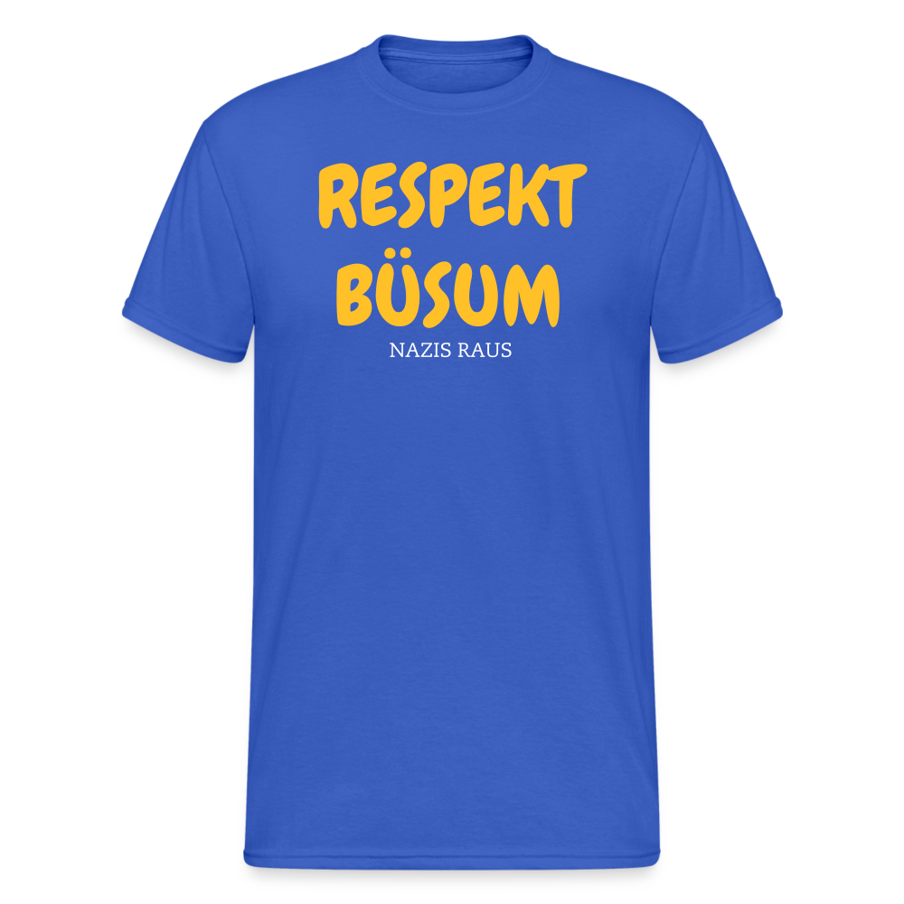 SSW2011 Tshirt RESPEKT BÜSUM NAZIS RAUS - Königsblau