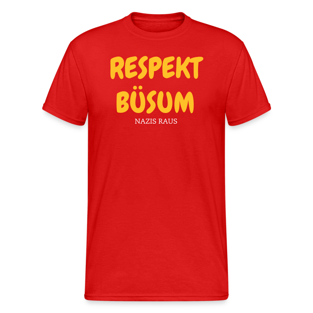 SSW2011 Tshirt RESPEKT BÜSUM NAZIS RAUS - Rot