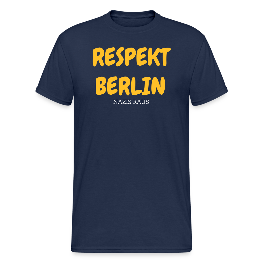 SSW2012 Tshirt RESPEKT BERLIN NAZIS RAUS - Navy