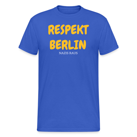 SSW2012 Tshirt RESPEKT BERLIN NAZIS RAUS - Königsblau
