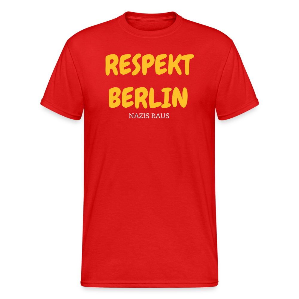 SSW2012 Tshirt RESPEKT BERLIN NAZIS RAUS - Rot