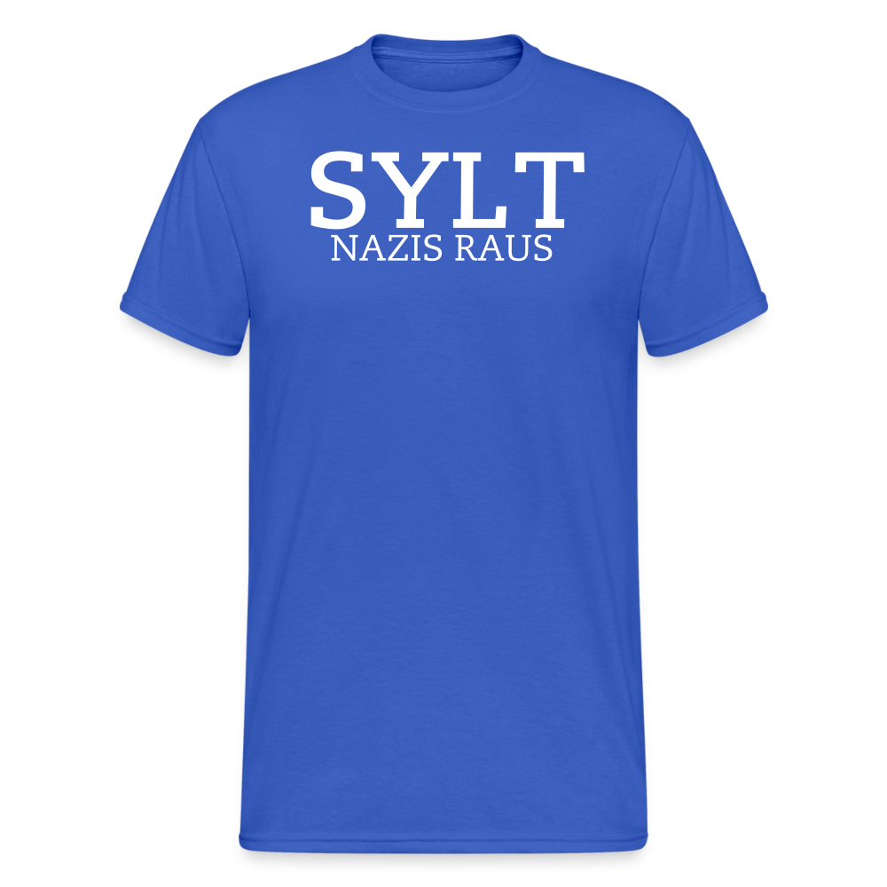 SSW2013 Tshirt SYLT NAZIS RAUS - Königsblau