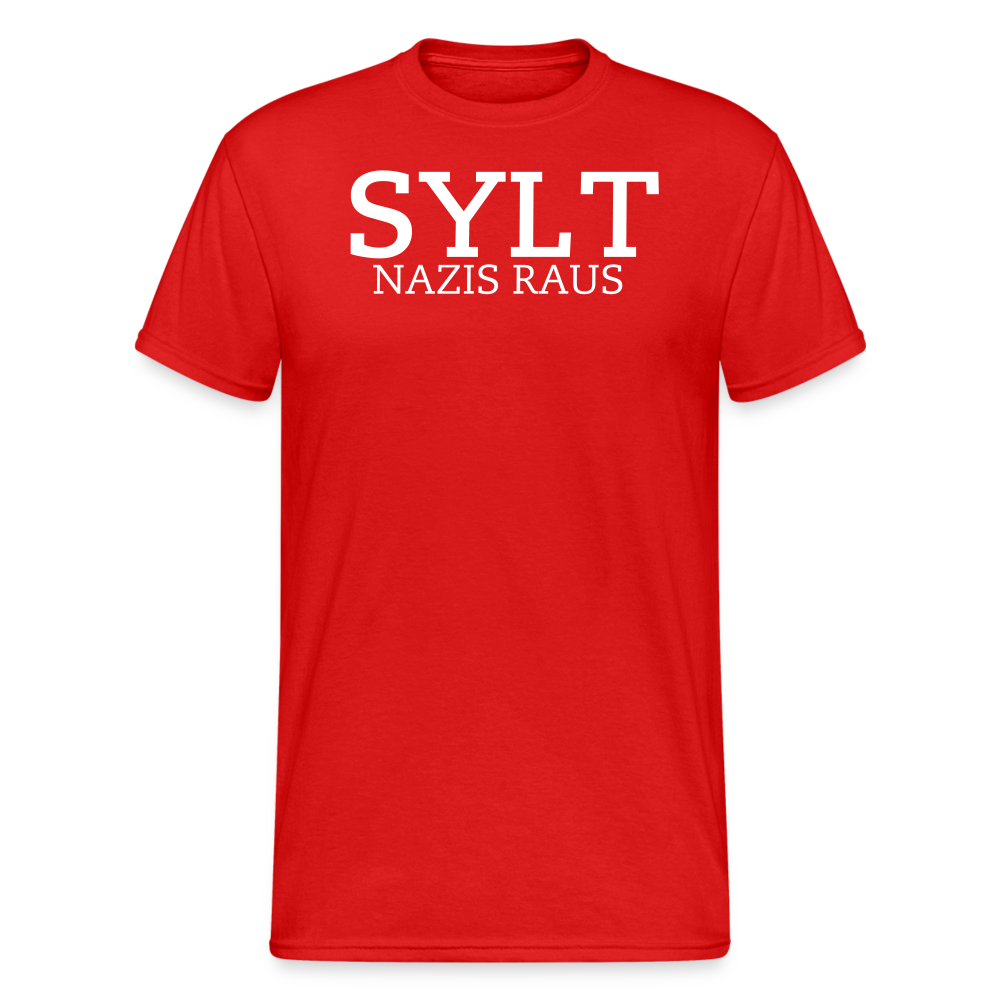 SSW2013 Tshirt SYLT NAZIS RAUS - Rot