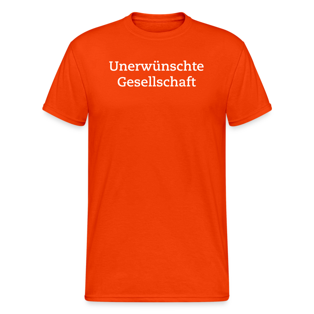 SSW2014 Tshirt Unerwünschte Gesellschaft - kräftig Orange