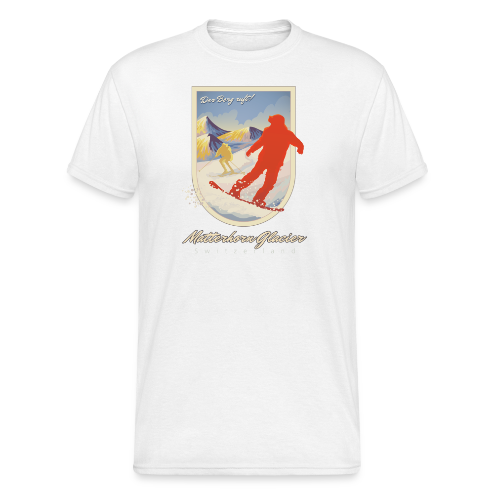 SSW2017 Tshirt Matterhorn Gletscher, Schweiz - Weiß