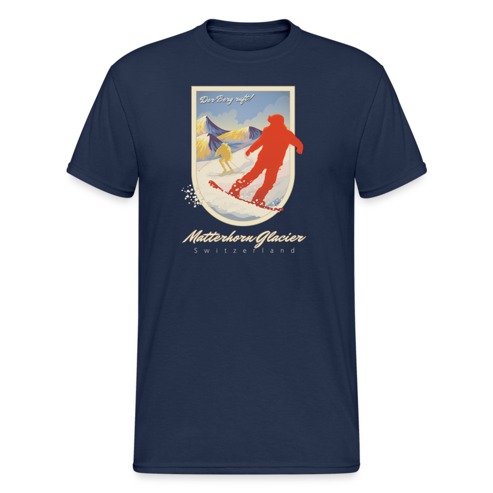 SSW2017 Tshirt Matterhorn Gletscher, Schweiz - Navy