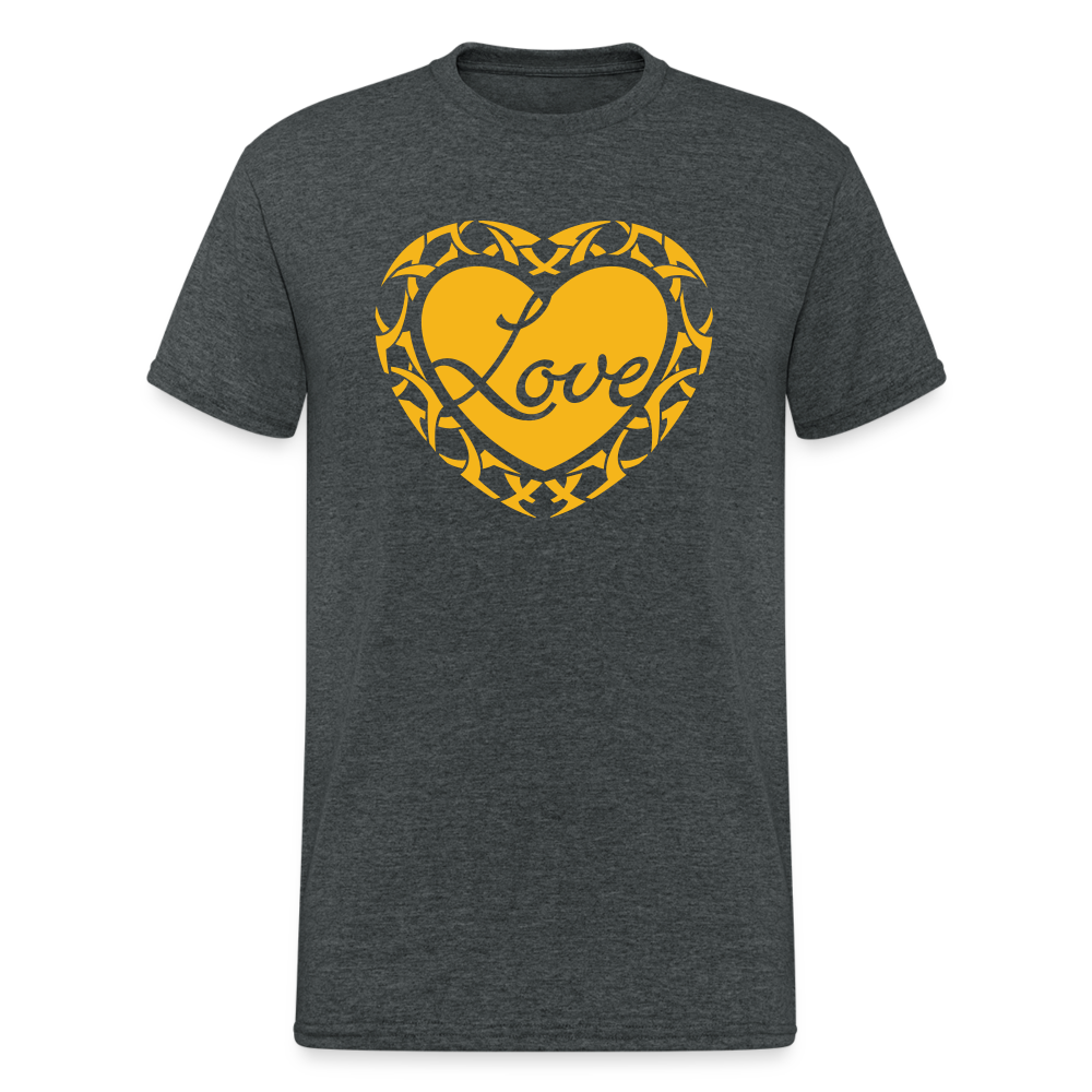 SSW2020 Tshirt Loveheart Tribal - Dunkelgrau meliert