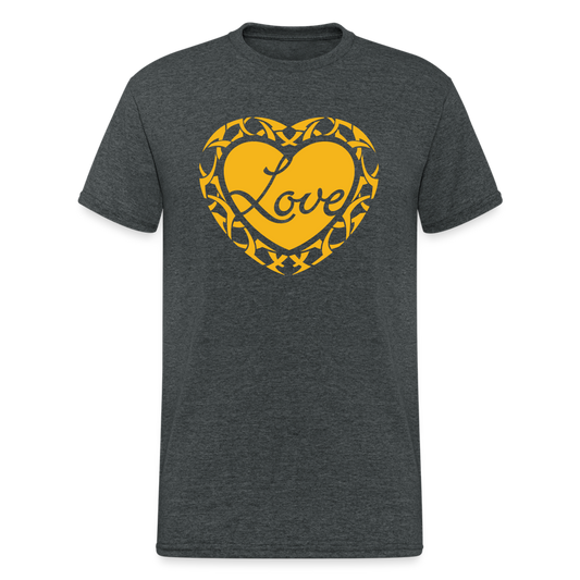 SSW2020 Tshirt Loveheart Tribal - Dunkelgrau meliert