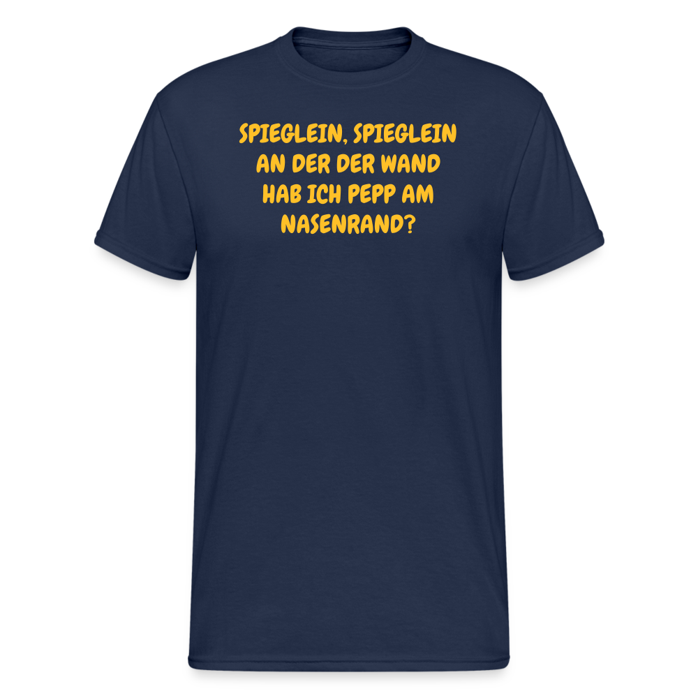 SSW2030 Tshirt SPIEGLEIN, SPIEGLEIN AN DER DER WAND HAB ICH PEPP AM NASENRAND? - Navy