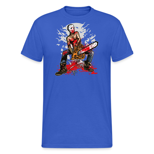 SSW2037 Tshirt Chainsaw Killer - Königsblau