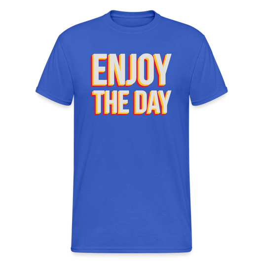 SSW2039 Tshirt Genieße den Tag - Königsblau